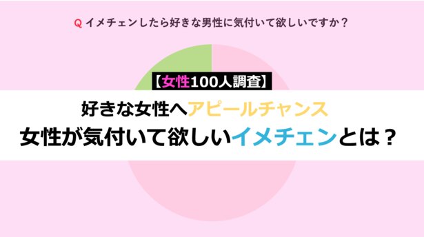 好きな女性にアピールチャンス 女性が気付いて欲しいイメチェンとは 女性100人調査 Novio ノービオ