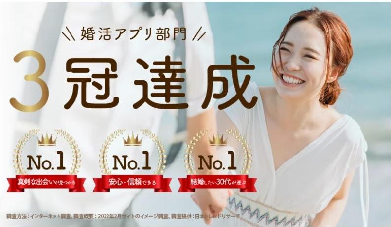 婚活サイト「ブライダルネット」3冠達成！婚活アプリ部門でNo.1に。