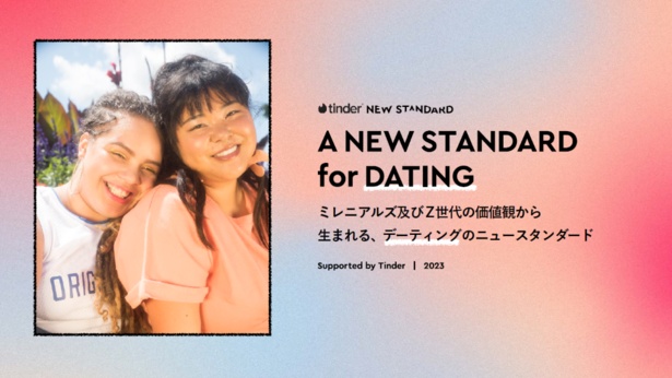 「A NEW STANDARD for DATING」（画像／Tinder）