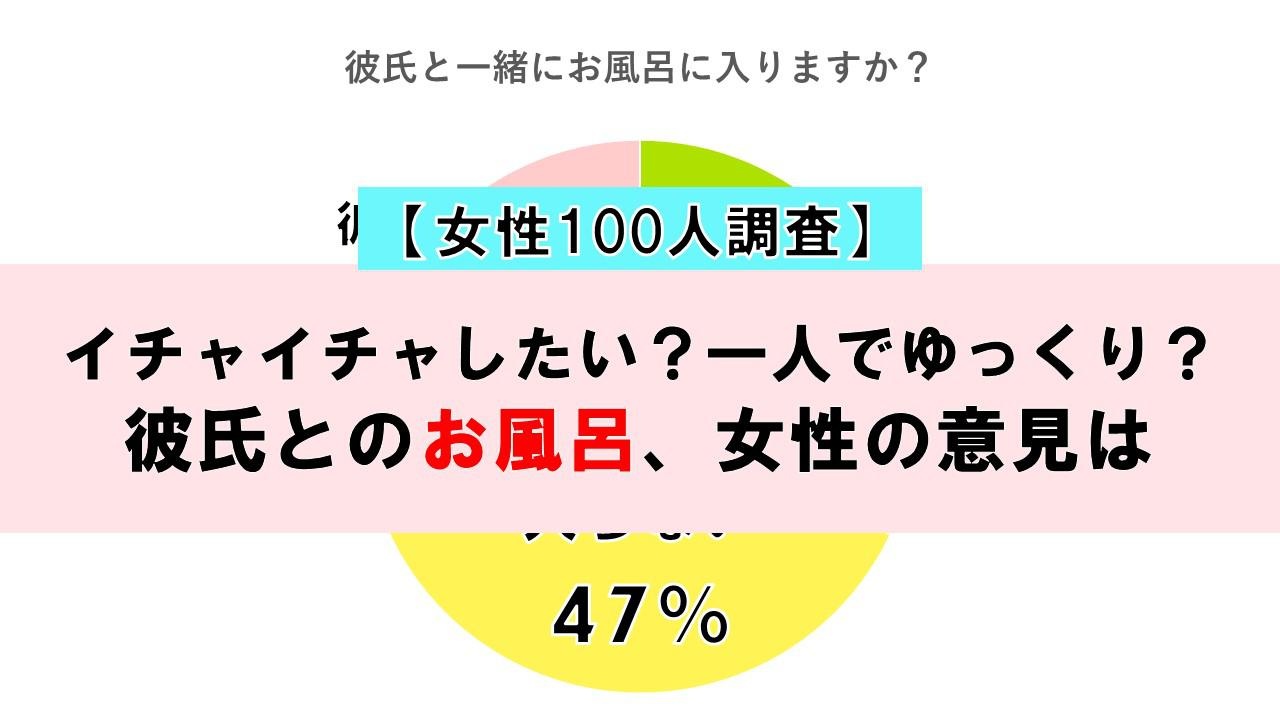 彼氏と一緒にお風呂に入る？　お風呂でのエピソードも調査！